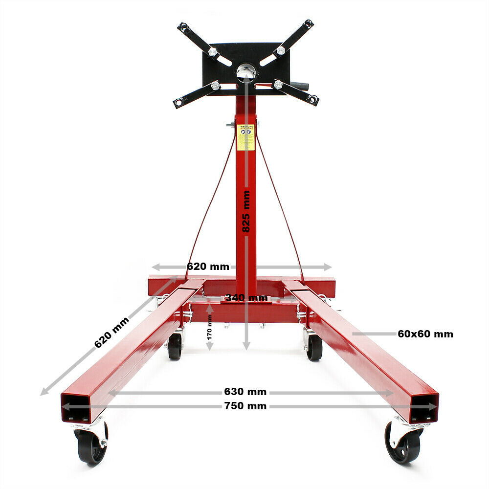 Piattaforma elevatrice supporto motore sollevamento-trasmissione 900 kg 16_0002742