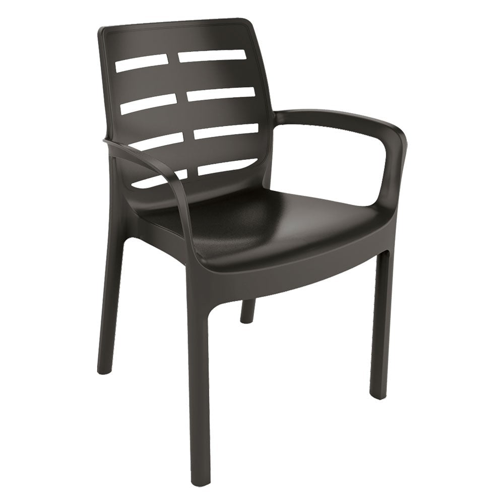 sedia in polipropilene borneo bianca