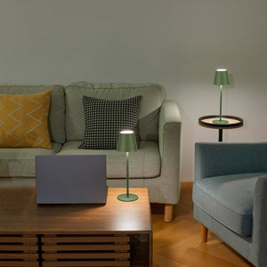 Lampada Touch Led Regolabile Tavolo Abat Jour Comodino Scrivania No Fili Ricaricabile Usb Verde