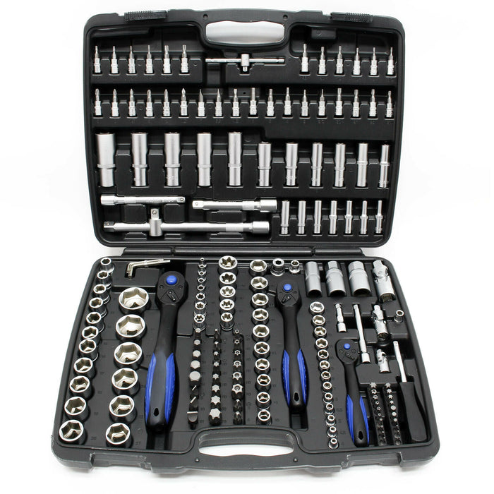 Set di chiavi a bussola da 172 pezzi Set di attrezzi Adattatore per presa a cricchetto reversibile 16_0002279