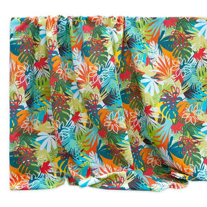 Telo Arredo Multiuso Foglie Tropicali Copridivano Casa Cotone Copriletto Coperta Picnic - 170X280 Cm