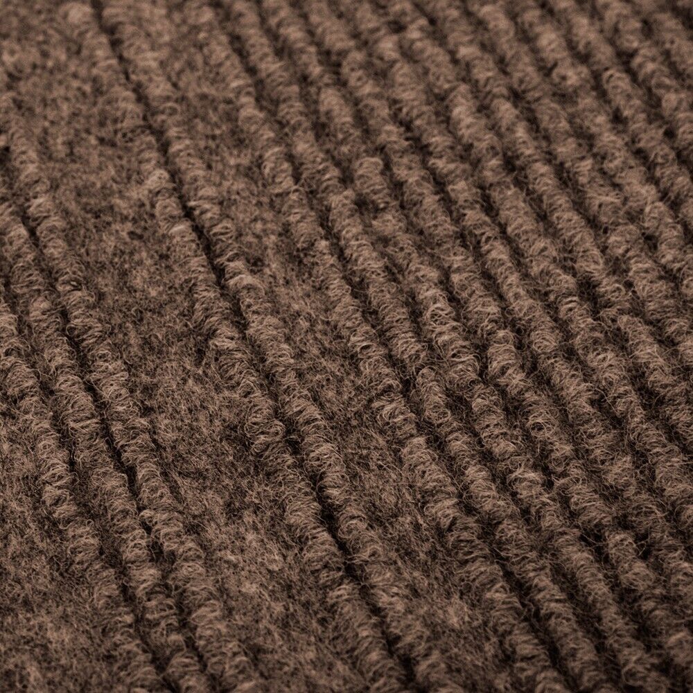 Tappeto Passatoia Antiscivolo 67x550 cm Interno Esterno Corridoio Scala Assorbente Marrone