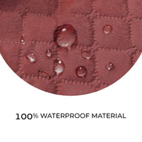 Copri Poltrona Impermeabile Tasche Laterali Proteggi Poltrona Antimacchia Antiscivolo 1 Posto Bordeaux