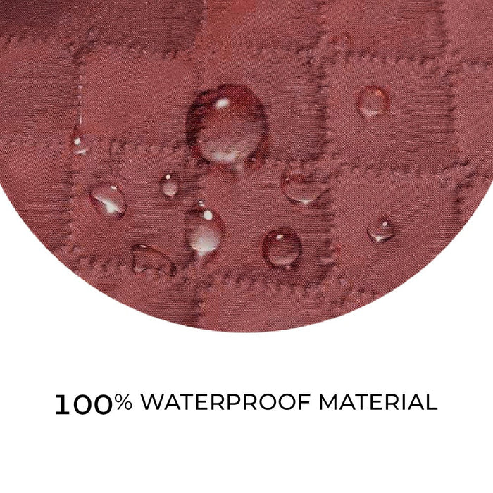 Copri Poltrona Impermeabile Tasche Laterali Proteggi Poltrona Antimacchia Antiscivolo 1 Posto Bordeaux