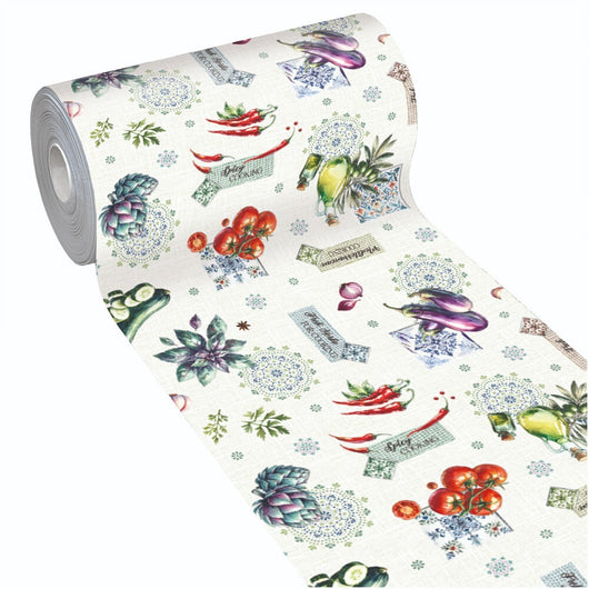 Tappeto Cucina 46x270 Cm Antimacchia Antiscivolo Passatoia Gomma Pvc Flessibile Stampa Digitale Dis C