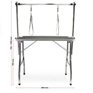 Tavolo da toelettatura regolabile 2 cinghie Tavolo da toelettatura cani e gatti 91 x 61 cm 16_0000537