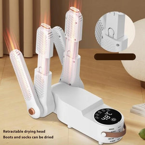 ASCIUGATORE ESSICCATORE SCARPE PIEGHEVOLE UV DEODORANTE DISPLAY STIVALI SPORT