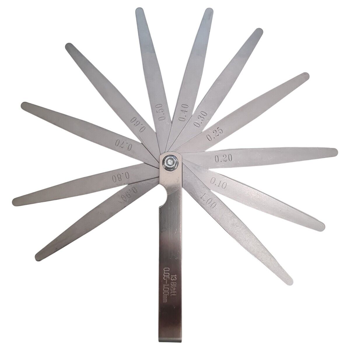 SPESSIMETRO VALVOLE DI PRECISIONE 13 LAME DI SPESSIMETRO IN ACCIAIO 0.05-1.00mm