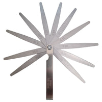 SPESSIMETRO VALVOLE DI PRECISIONE 13 LAME DI SPESSIMETRO IN ACCIAIO 0.05-1.00mm