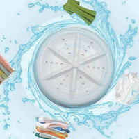 MINI LAVATRICE PORTATILE AD ULTRASUONI USB VESTITI LAVANDERIA CAMPEGGIO CAMPING