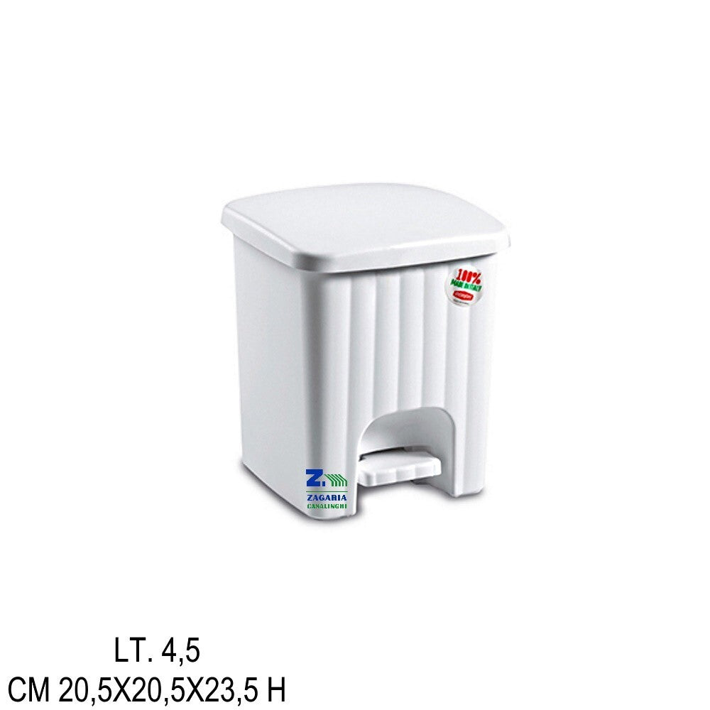 PATTUMIERA CON PEDALINA LT 4,5 ECRU
