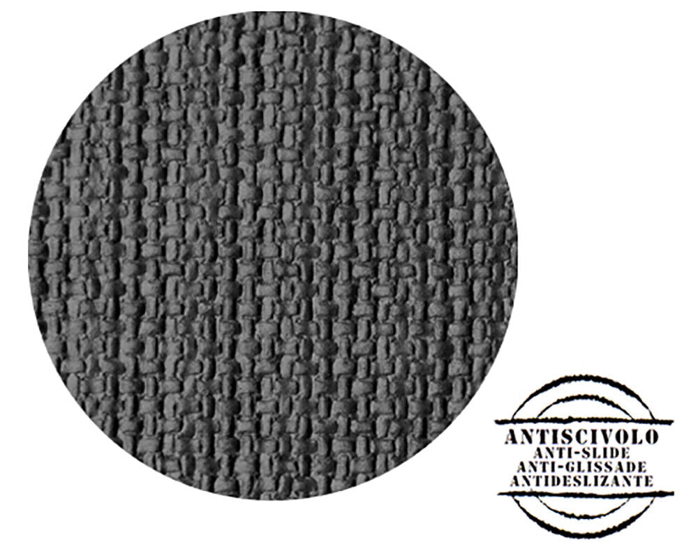 Tappeto Cucina Bordato Antiscivolo Assorbente Passatoia Colori Accesi Patchwork 57x280 Cm Grigio