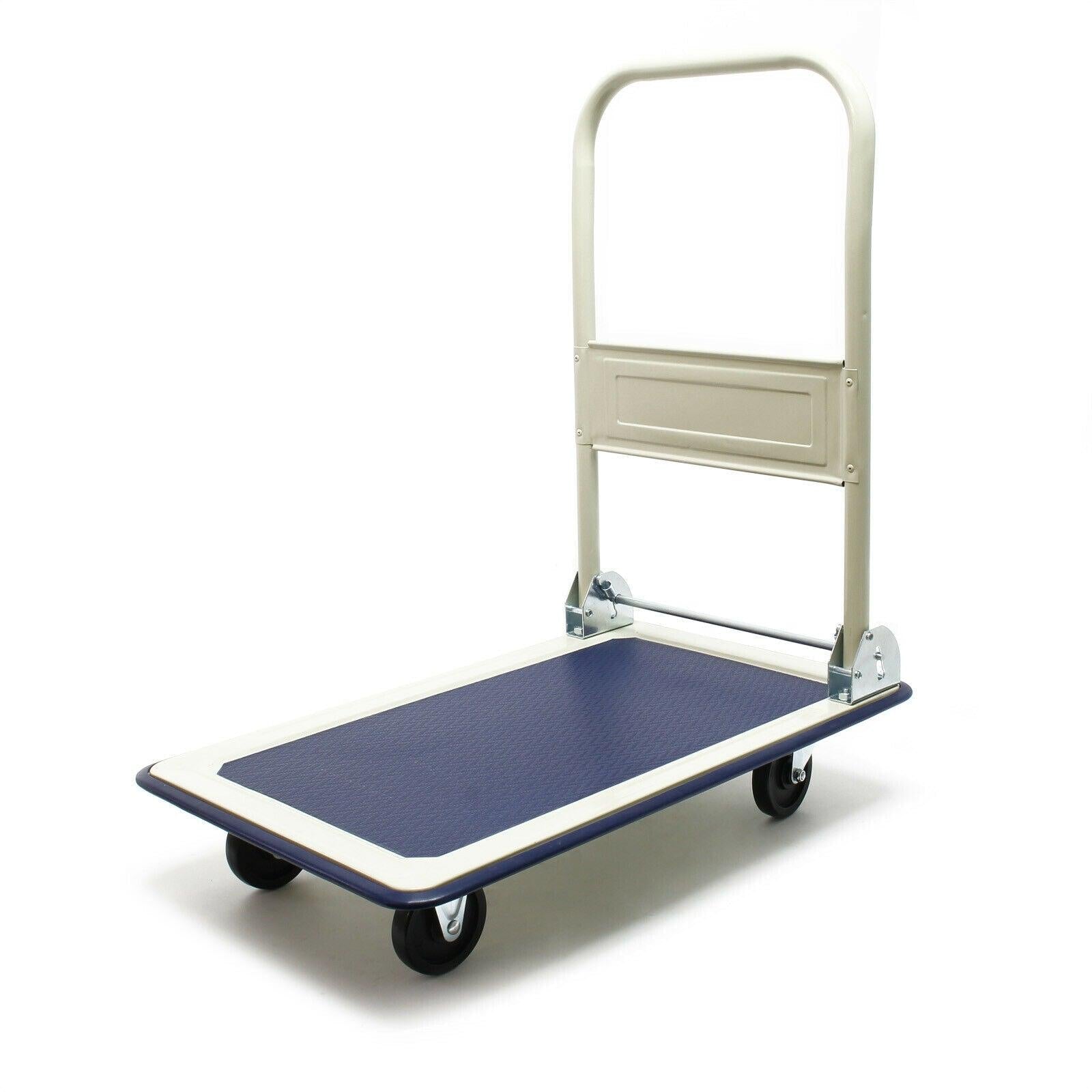 Carrello con pianale pieghevole fino a 150 kg trasporto attrezzature da magazzino 16_0002574