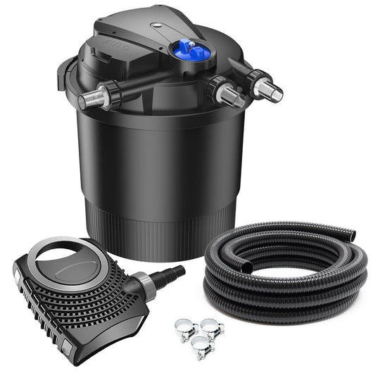 Set kit filtraggio 40000 litri Pompa UVC 36 watt 10000 l/h tubo 10 mt 16_0001905