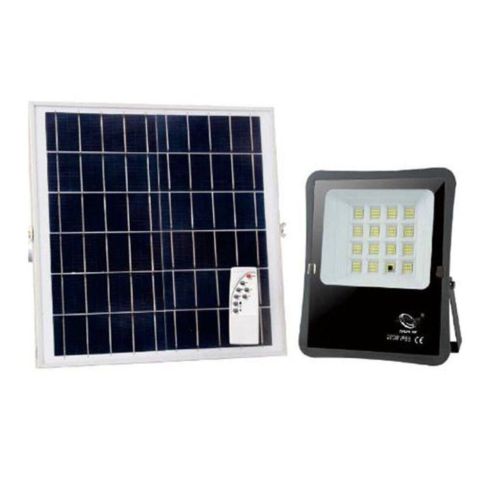 FARO LED FARETTO ALTA LUMINOSITA' PANNELLO SOLARE CREPUSCOLARE TELECOMANDO 200W*