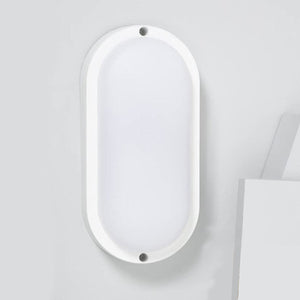 LAMPADA LED PARETE APPLIQUE OVALE 12W LUCE NATURALE 4000K INTERNI ESTERNI FC103