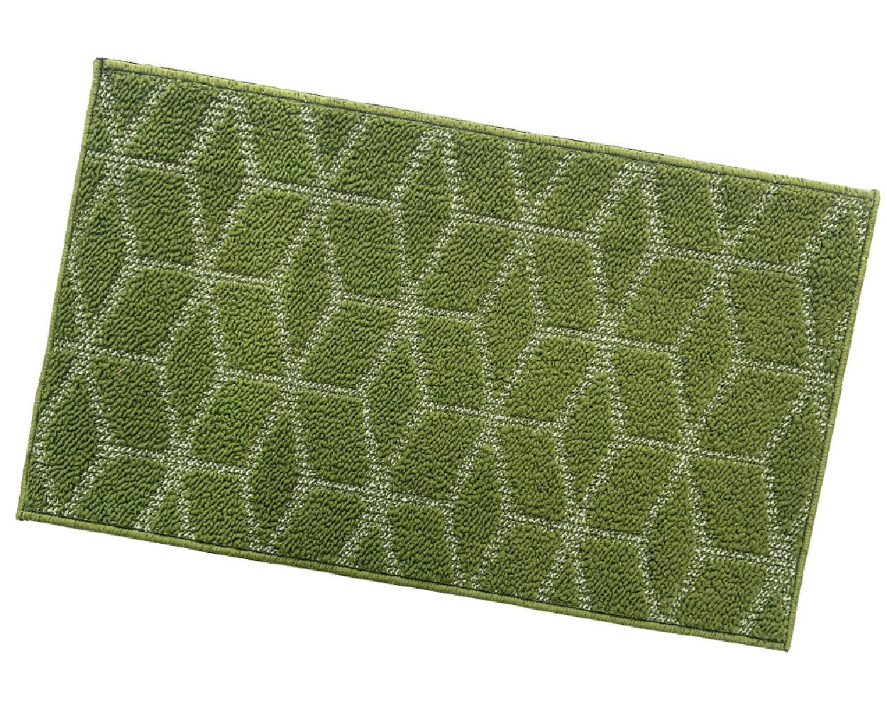 Zerbino Ingresso Interno Esterno Tessuto 3D Antiscivolo Tappeto Casa Assorbente Moderno Verde