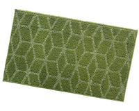 Zerbino Ingresso Interno Esterno Tessuto 3D Antiscivolo Tappeto Casa Assorbente Moderno Verde