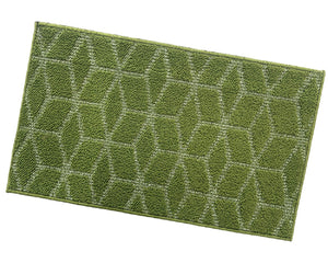 Zerbino Ingresso Interno Esterno Tessuto 3D Antiscivolo Tappeto Casa Assorbente Moderno Verde