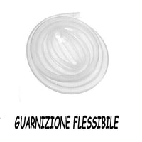 GUARNIZIONE BOX DOCCIA PROFILO F RICAMBIO SILICONE TRASPARENTE 6MM 2MT 74234