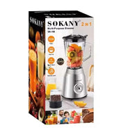 FRULLATORE ELETTRICO 2 IN 1 MACINA CAFFE TRITATUTTO 800W MIXER FRUTTA 1.5L SK186