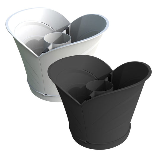 VASO TULIPANO IN SET CM34,5X19X30H BIANCO