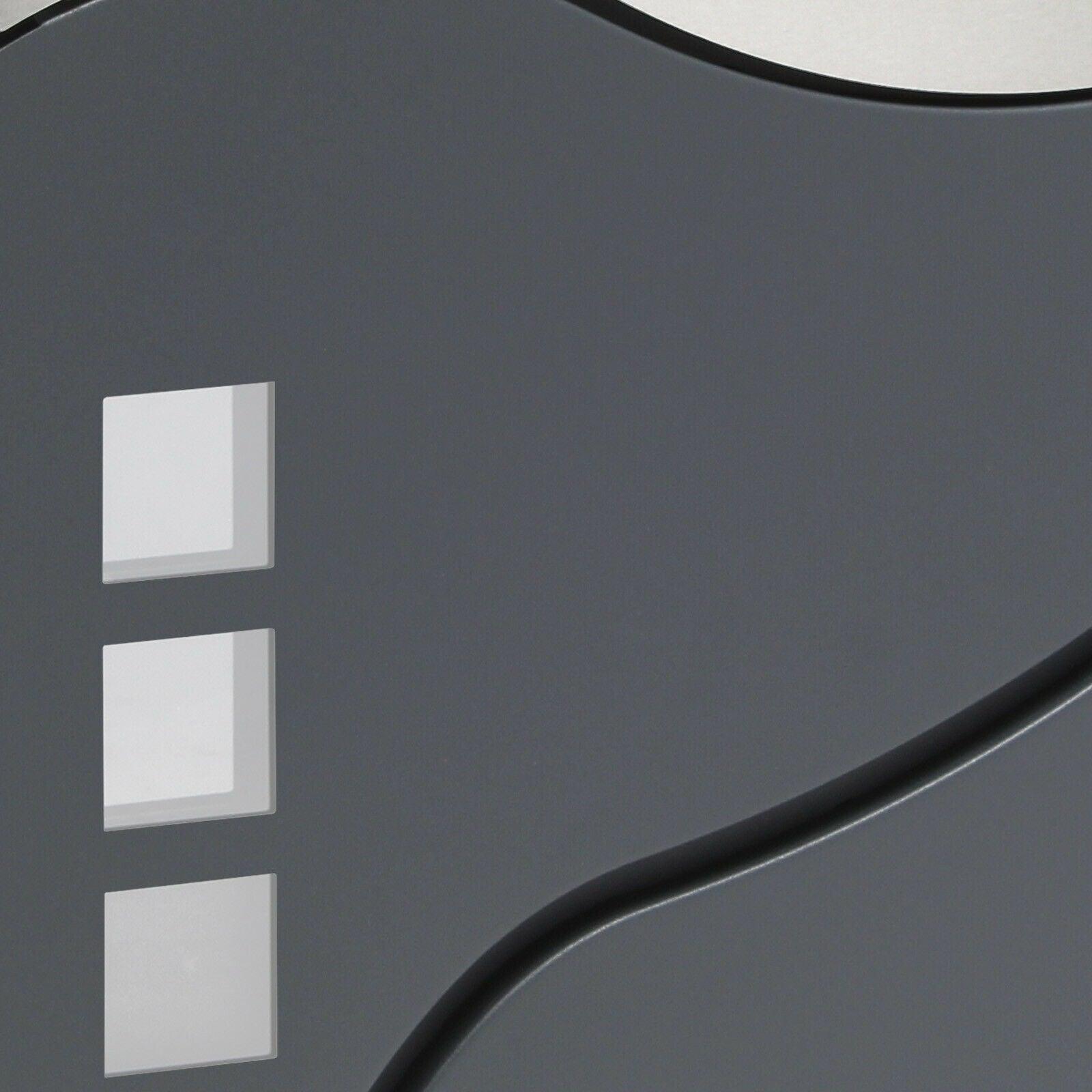 Cassetta postale di design con porta giornali, acciaio inox antracite 16_0000097