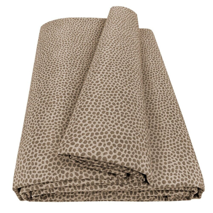 Telo Arredo Cotone Maculato Multiuso Copridivano Copritutto Coperta Picnic Marrone - 170X280 Cm