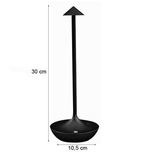 Lampada Touch Led Regolabile Abat Jour Moderna Comodino Tavolo No Fili Ricarica Usb Arancione