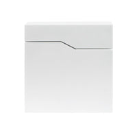 Cassetta postale di design bianca da parete portariviste per giornali in acciaio zincato 37 x 37 x 10,5 cm bianco 16_0000091