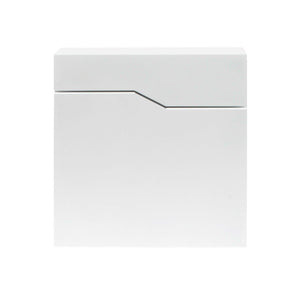 Cassetta postale di design bianca da parete portariviste per giornali in acciaio zincato 37 x 37 x 10,5 cm bianco 16_0000091