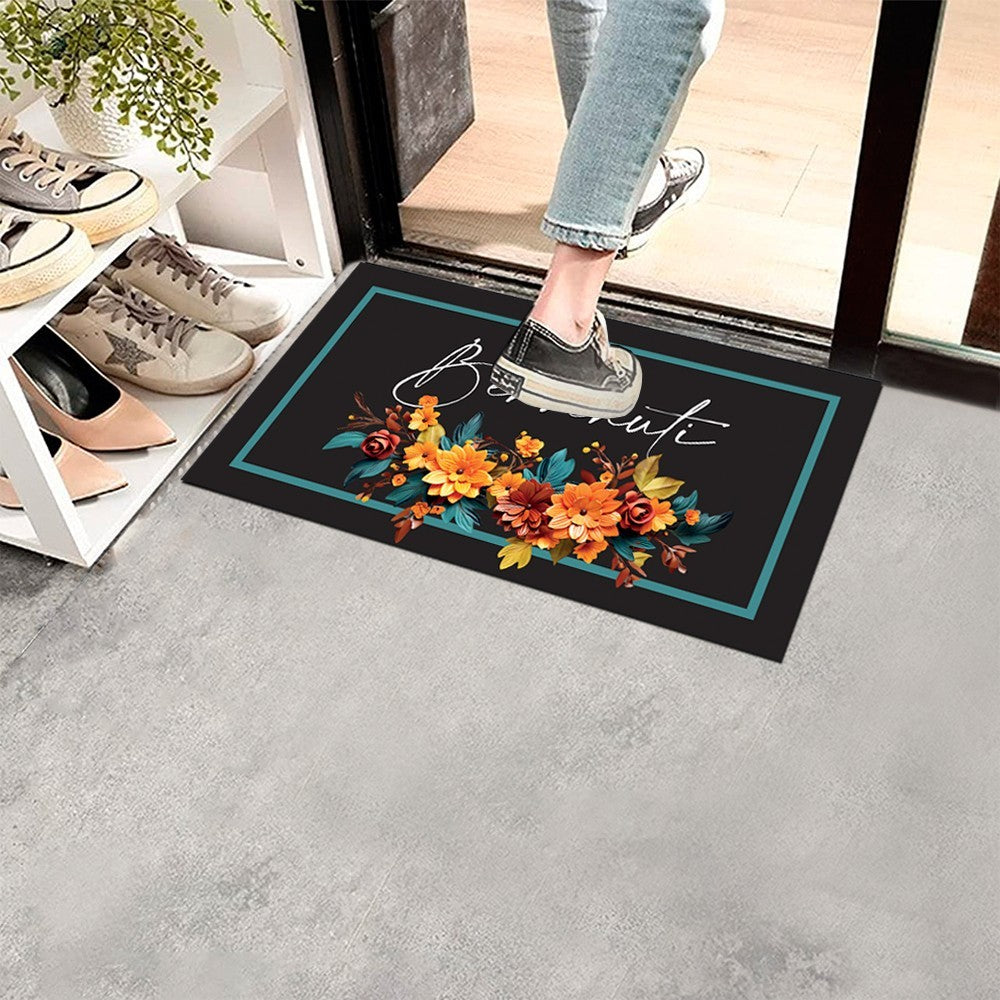 Zerbino Gomma Sostenibile 40X70 Antiscivolo Ingresso Interno Esterno Moderno Dis.E