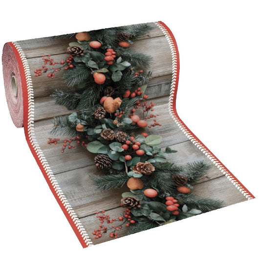Passatoia Natalizia Tappeto Corsia Ingresso Natale Marciapiede Interno Esterno 100x2500 Cm (E)