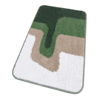Tappeto Bagno 50x80 Cm Doccia Scendiletto Pelo Raso Morbido Assorbente Antiscivolo Lavabile Verde