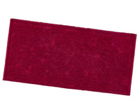 Tappeto Morbido Cotone 53x110 cm Scendiletto Bagno Camera Assorbente Antiscivolo Bordeaux