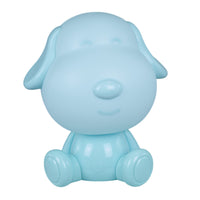 Lampada Touch Led Cane Regolabile Abat Jour Cameretta Comodino Bambini No Fili Ricarica Usb - Azzurro