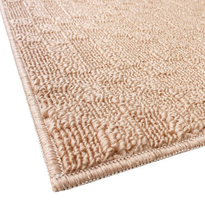 Tappeto Bagno 3D Morbido Assorbente Antiscivolo Lavabile Scendiletto Camera Set 3 Pezzi Salmone