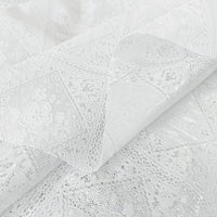 Tovaglia Plastificata Ricamata Bianca Pizzo 3D Moderna Copritavolo Cucina Antimacchia 137X260 DIS_G