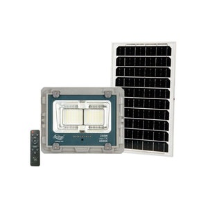 FARO LED CON PANNELLO SOLARE LUCE FREDDA FARETTO LED CASA GIARDINO ESTERNO 200W