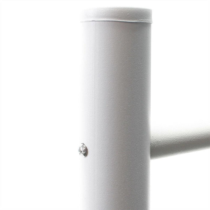 Blocco 5 cassette postali su gambe 5 ingressi in acciaio zincato bianco 16_0000040