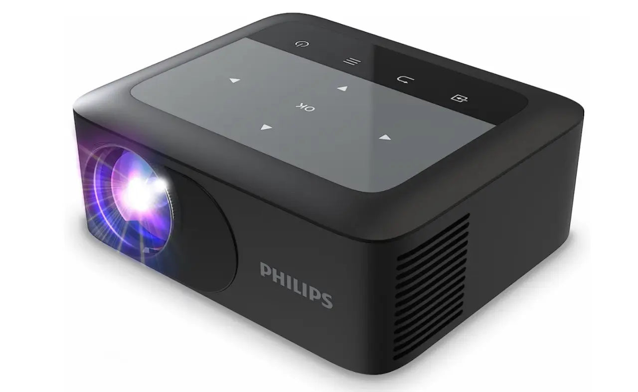 Philips NeoPix 110, Mini Videoproiettore True HD 720p, Display 65", Wi-Fi, Nero