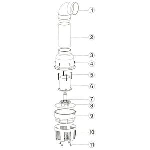 Pompa per laghetto filtro filtrazione corso d'acqua acquario ecologico piccolo laghetto ecologico ad alta efficienza 26000 litri all'ora 135 Watt 16_0002097