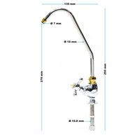 Rubinetto dell'acqua del bagno della cucina ad osmosi inversa 1/4 pollici 6,35 mm 16_0001778