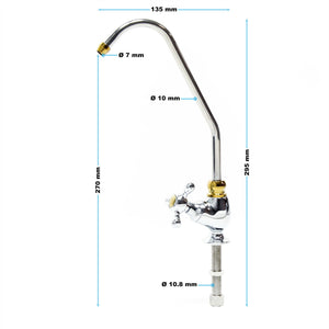 Rubinetto dell'acqua del bagno della cucina ad osmosi inversa 1/4 pollici 6,35 mm 16_0001778