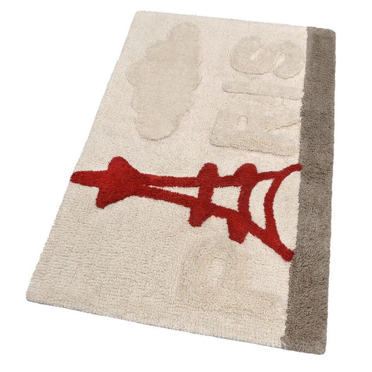 Tappeto Bagno Città Puro Cotone Assorbente 55x90 Cm Camera Scendiletto Morbido Paris