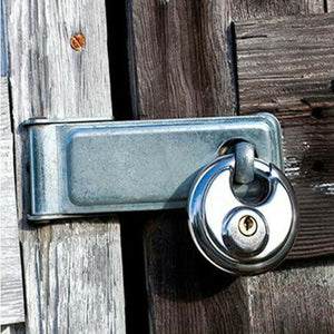 LUCCHETTO ROTONDO ANTISCASSO CATENACCIO 80MM CORAZZATO BLINDATO 2 CHIAVI BICI