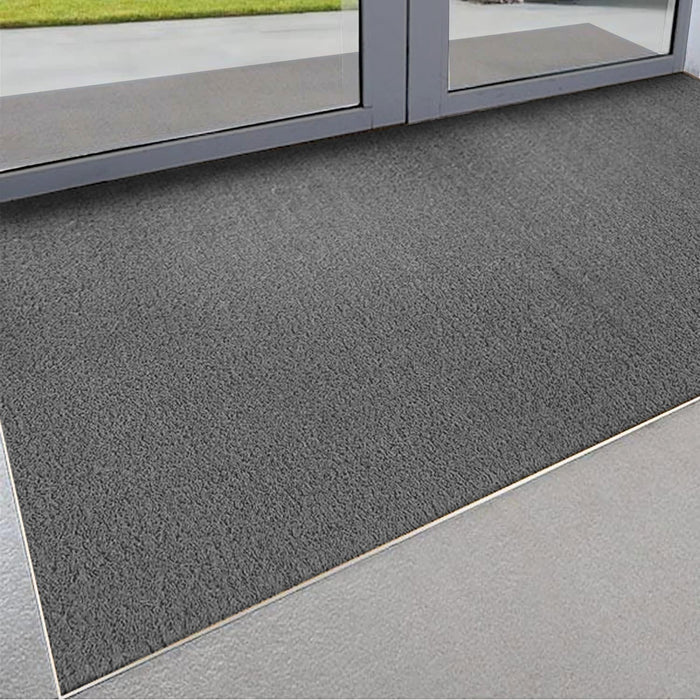 Zerbino Cocco Naturale Colorato Antiscivolo Su Misura Tappeto Ingresso Entrata 40x100 cm Grigio