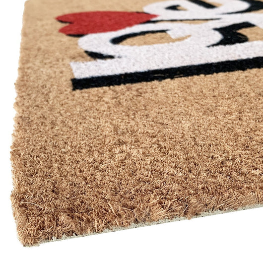 Zerbino Cocco 38x68 cm Antiscivolo Tappeto Rettangolare Esterno Porta Ingresso Entrata F