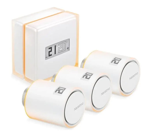 Netatmo Smart Thermostat Pack + 3 teste termostatiche connesse intelligenti WiFi