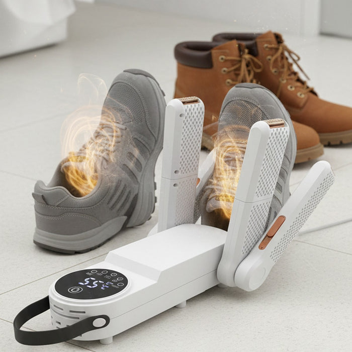 ASCIUGATORE ESSICCATORE SCARPE PIEGHEVOLE UV DEODORANTE DISPLAY STIVALI SPORT